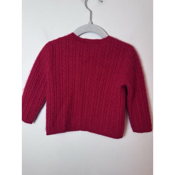 Piper & Poise Cableknit 100% Cashmere Cardigan Baby Sz 24 Months - Picture 6 of 11